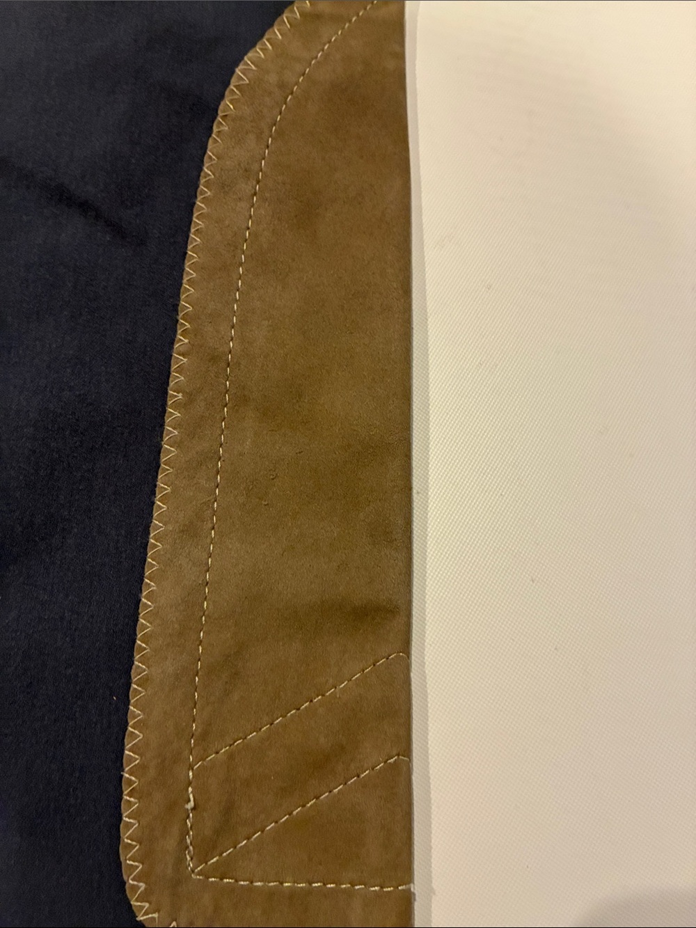 The Tailored Sportsman Riding Breeches Size 14 Navy Knee Patch Equestrian - Picture 8 of 15
